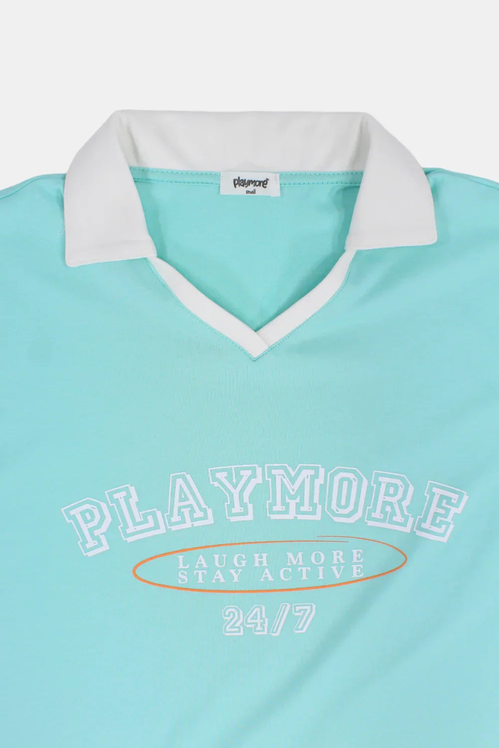 aqua "playmore" t-shirt - playmore