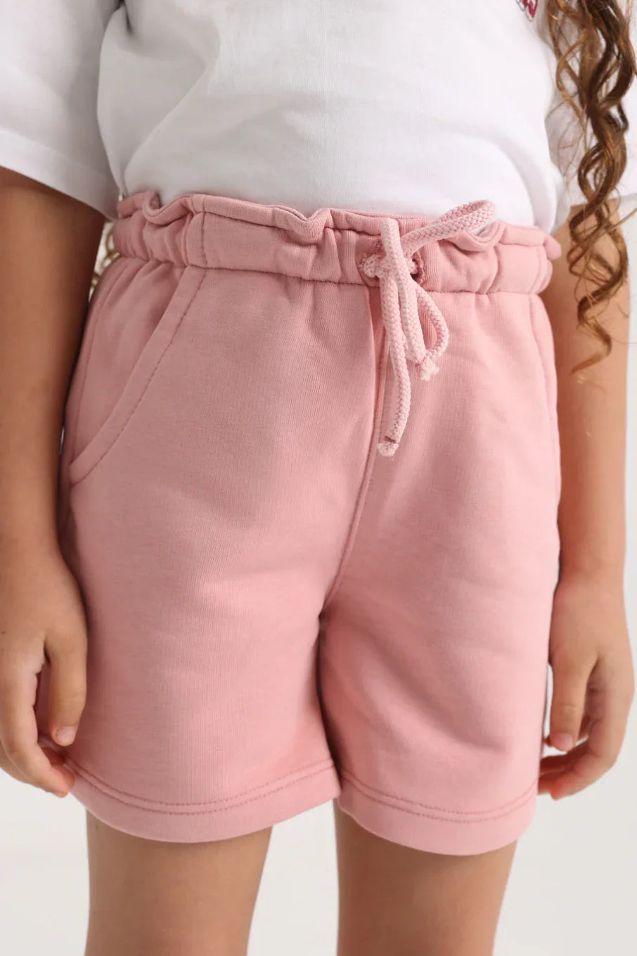 dusty pink cotton shorts - playmore