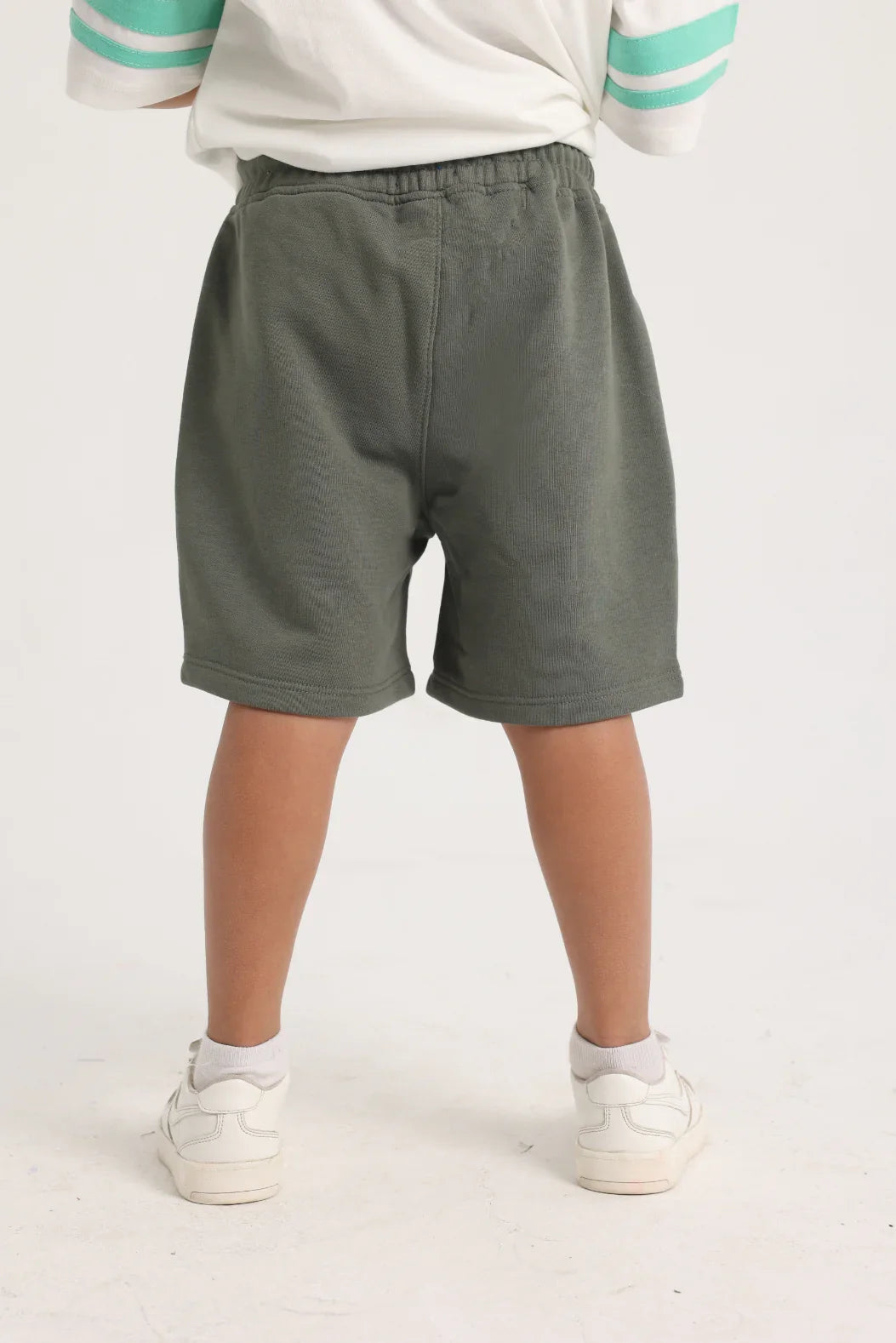 olive cotton cargo shorts - playmore