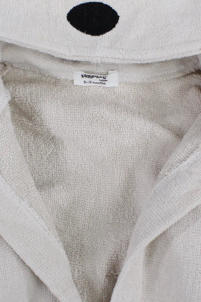 unisex baby plush swim robe – dog design - playmore