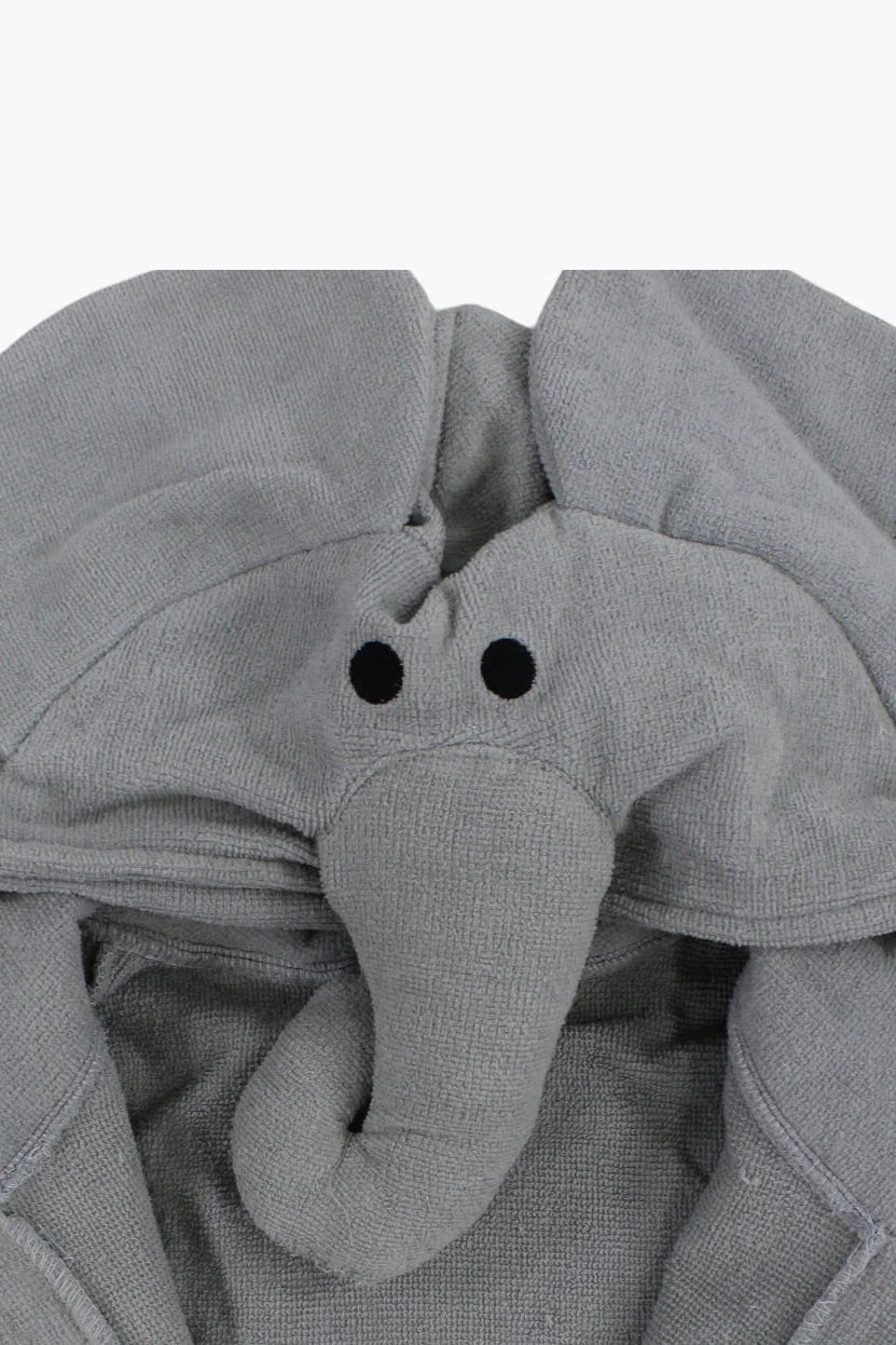 unisex swim robe – grey elephant sleeves - playmore