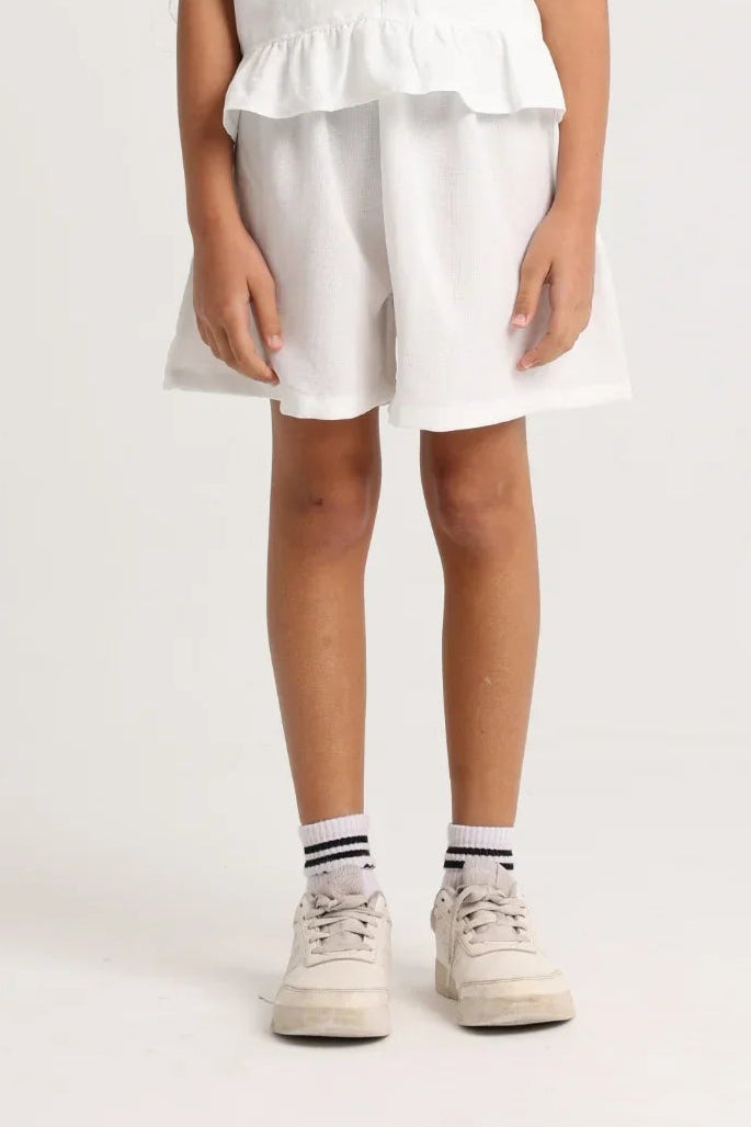 girls short – offwhite - playmore