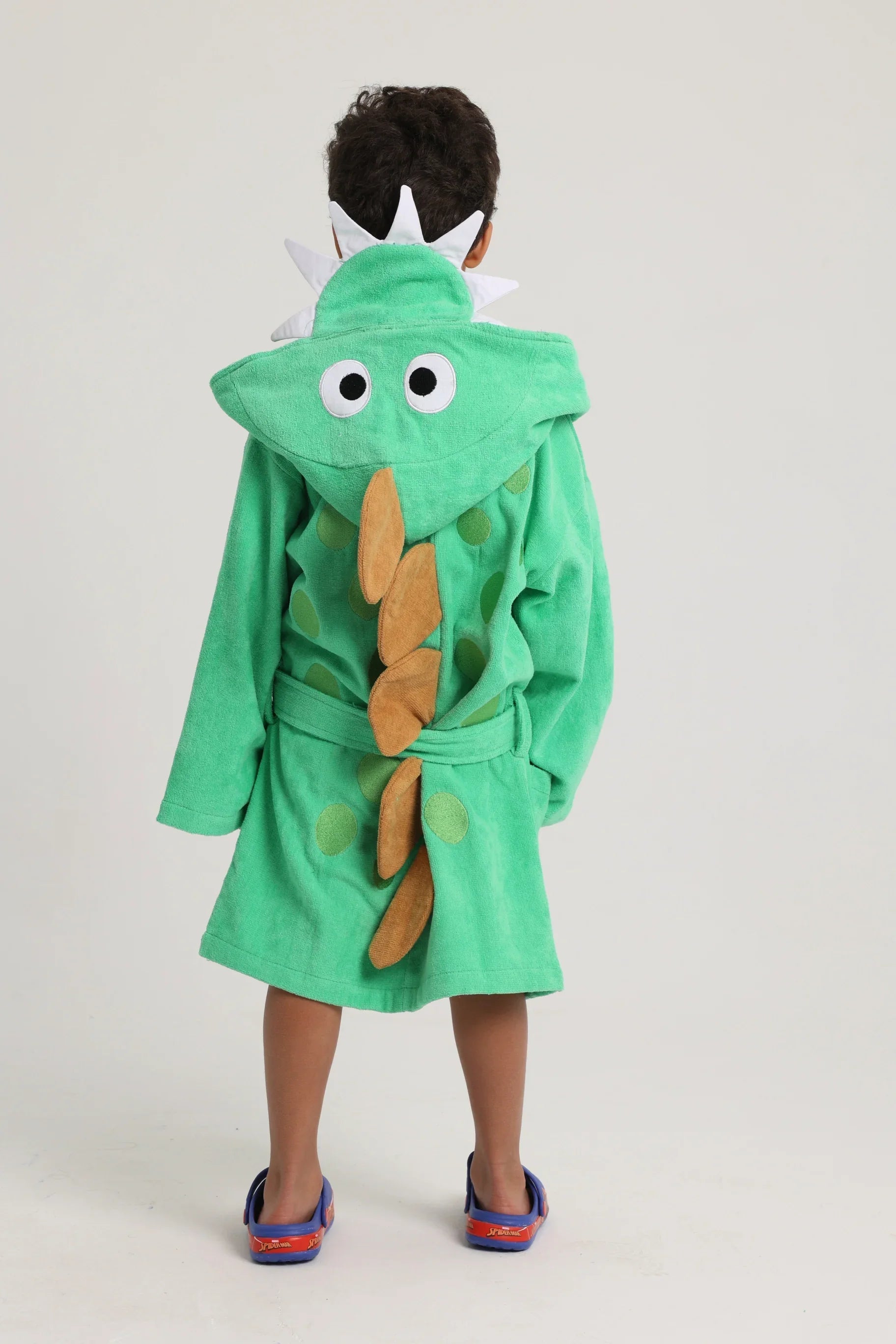 unisex baby swim robe – dinosaur sleeves - playmore