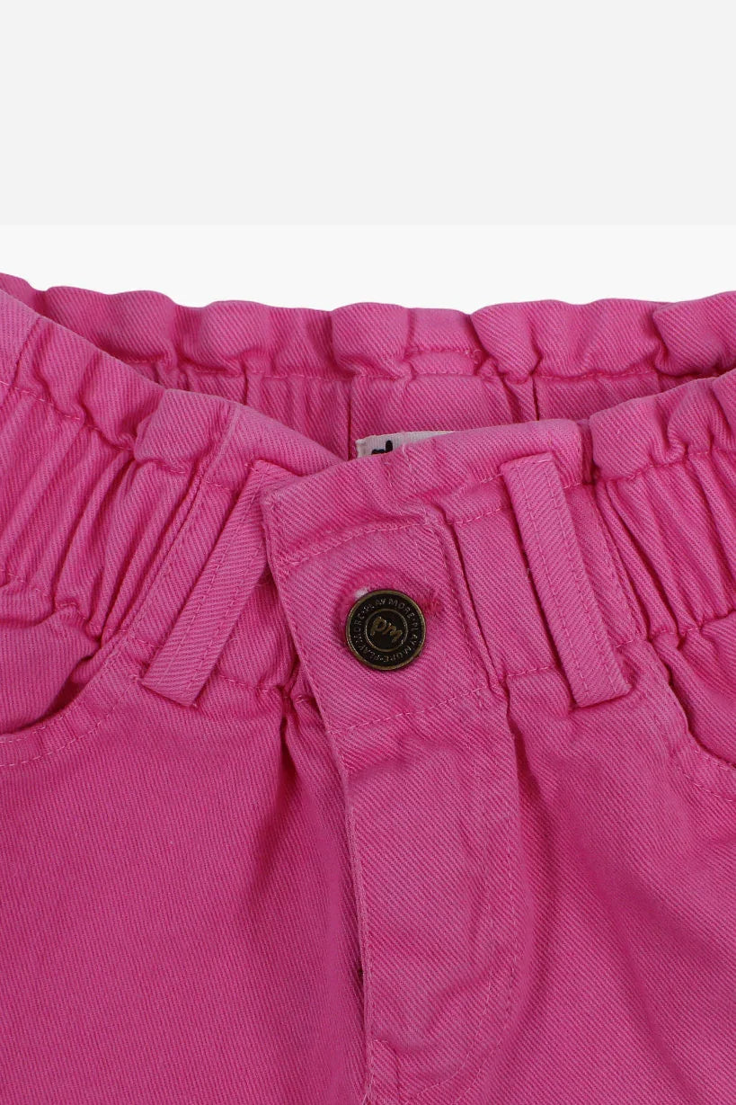 Girls Gabardine Shorts – Fuchsia - playmore