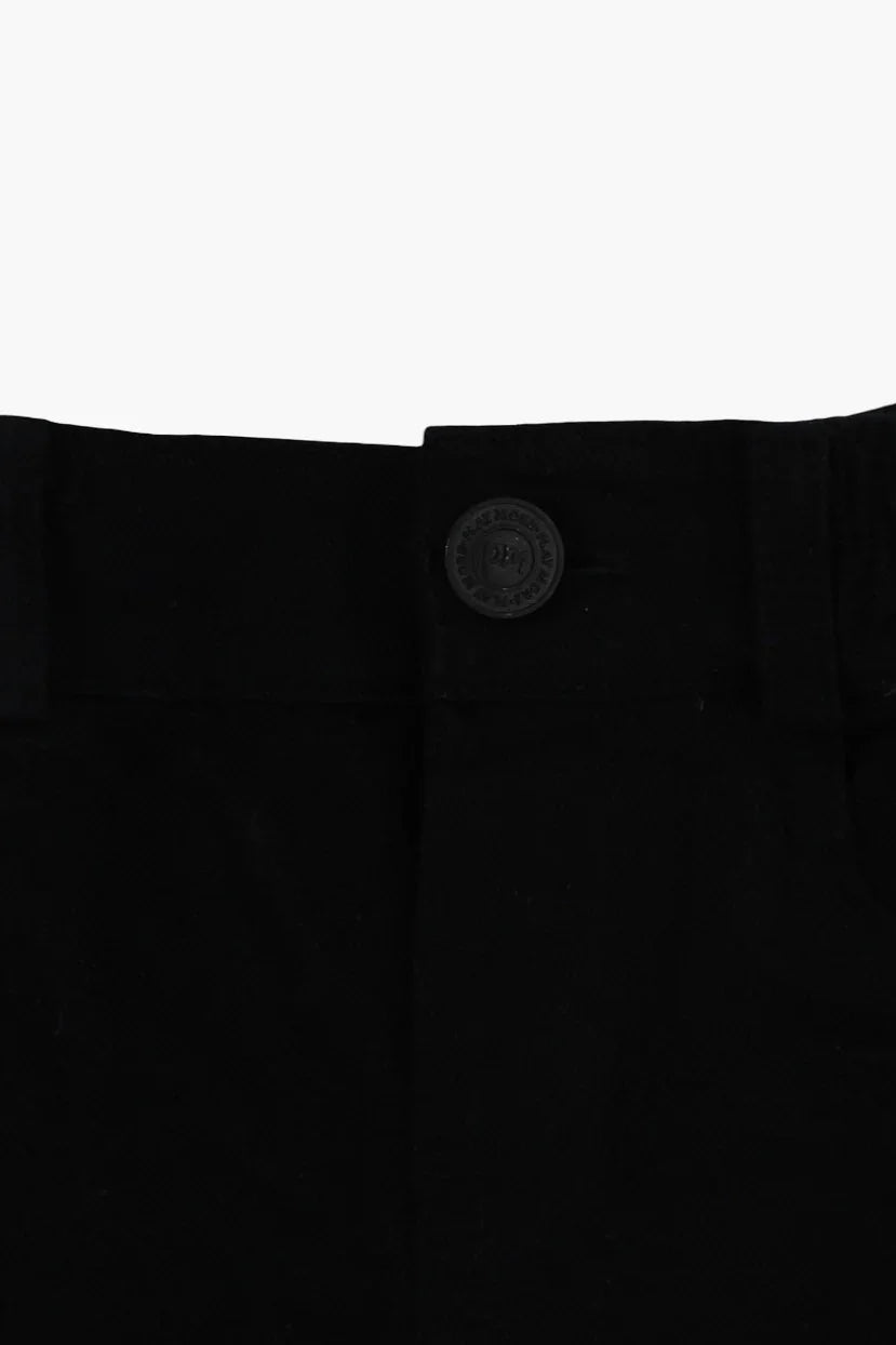Baby Girls Gabardine Shorts – Black - playmore