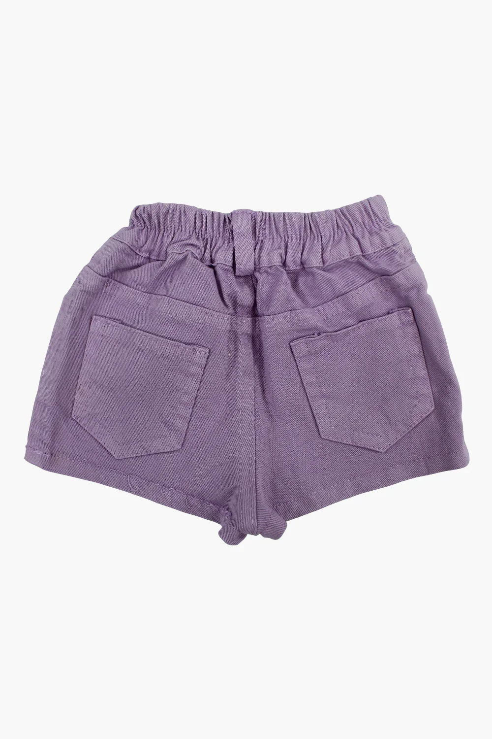 Baby Girls Gabardine Shorts – Purple - playmore