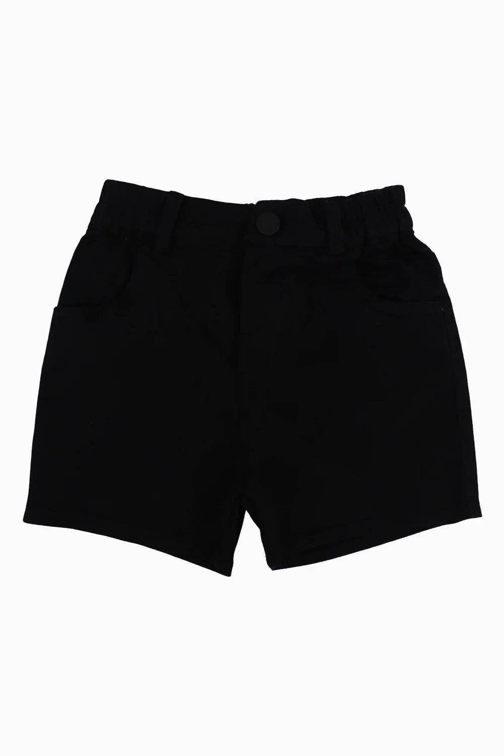 Baby Boys Gabardine Shorts – Black - playmore