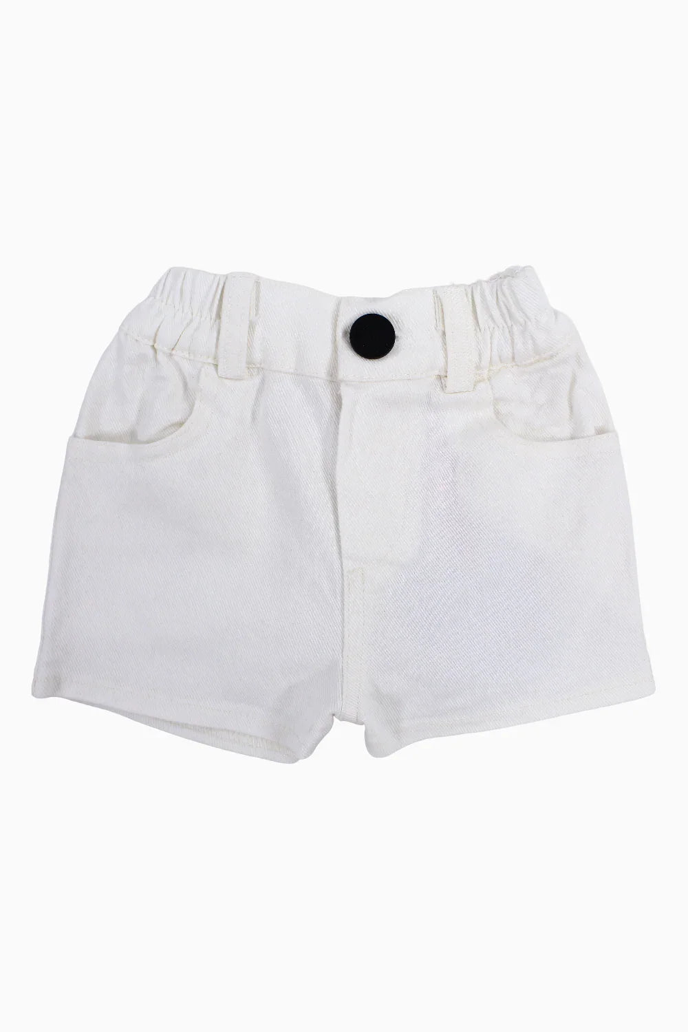 Unisex Baby Gabardine Shorts – Off-white - playmore