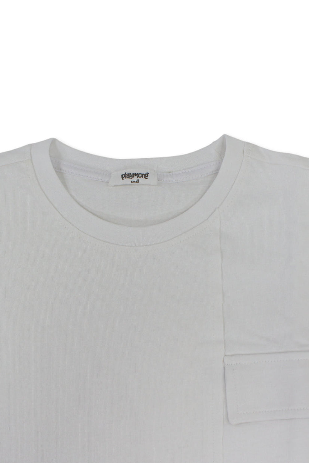 teens cotton t-shirt – offwhite "only fun moments" print