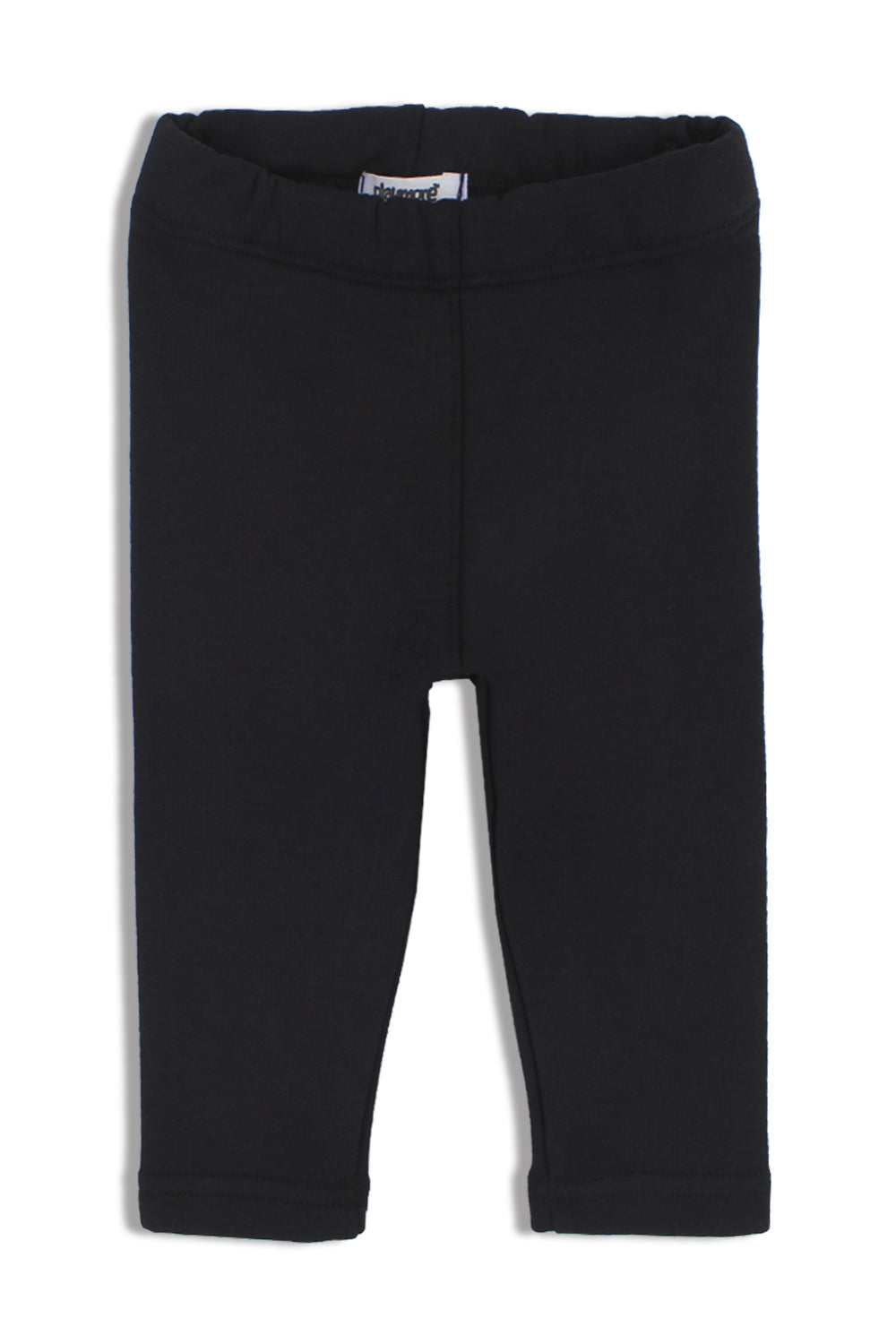 unisex interlock fur leggings – black