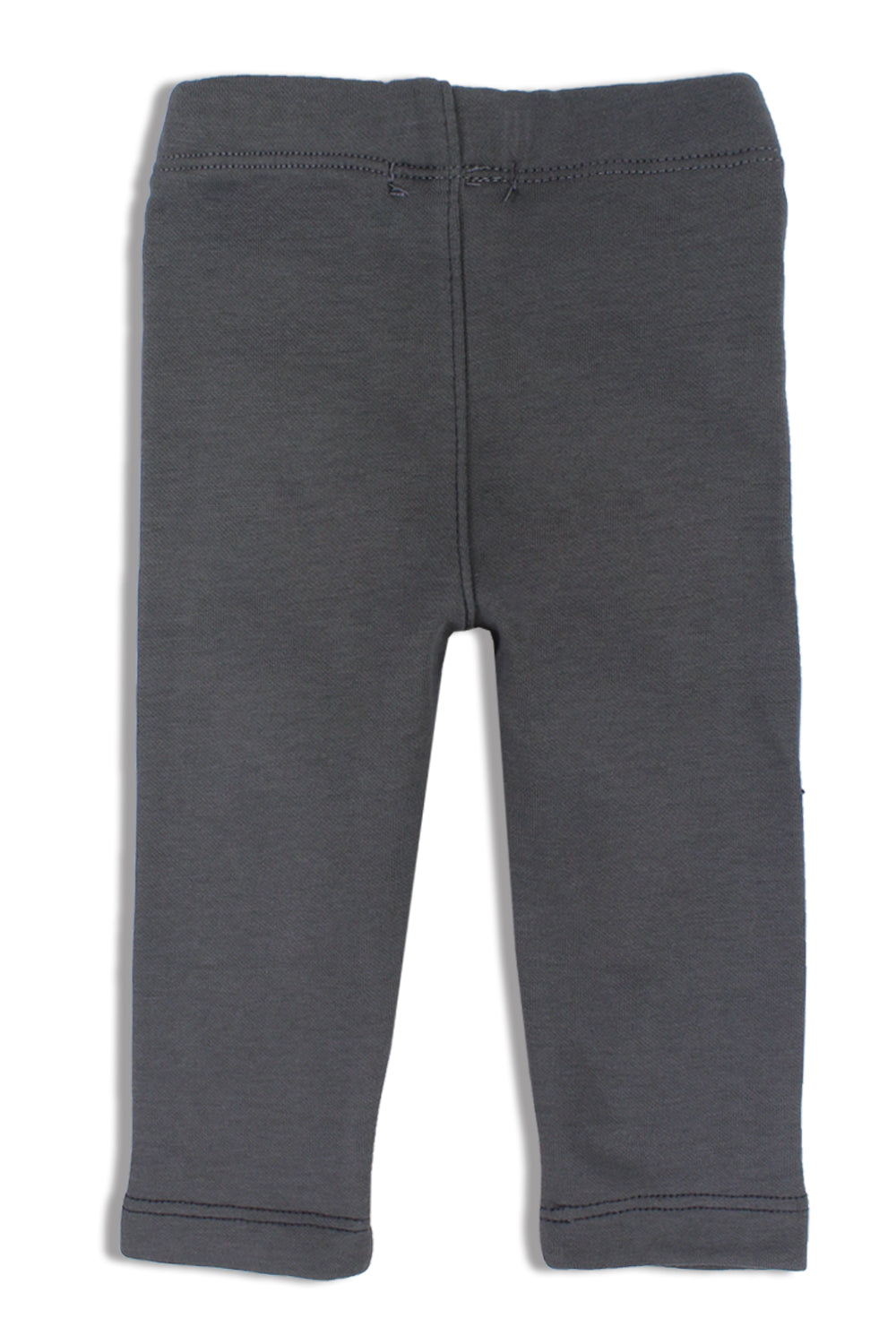 unisex interlock fur leggings – dark grey