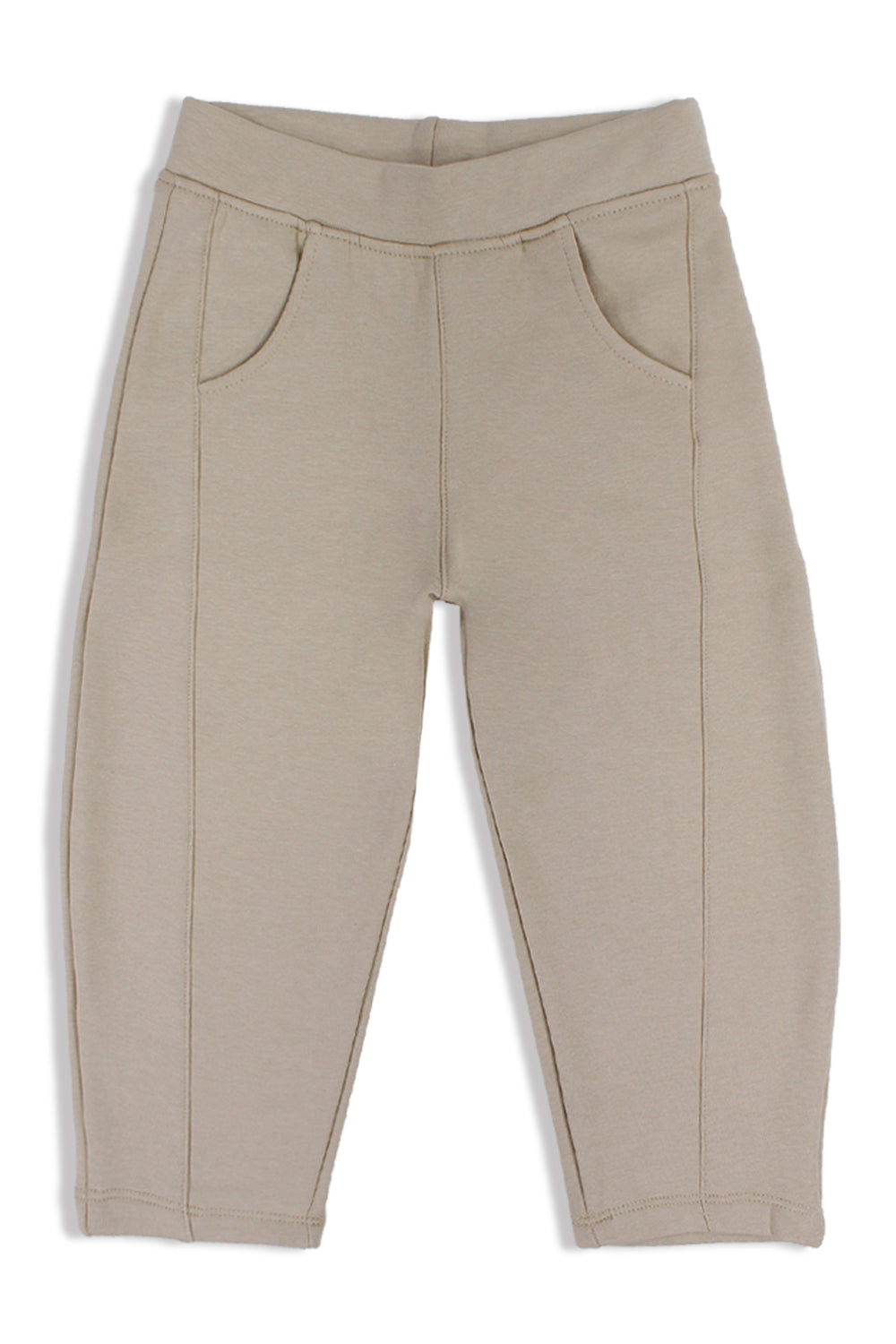 unisex barrel fit pants – beige
