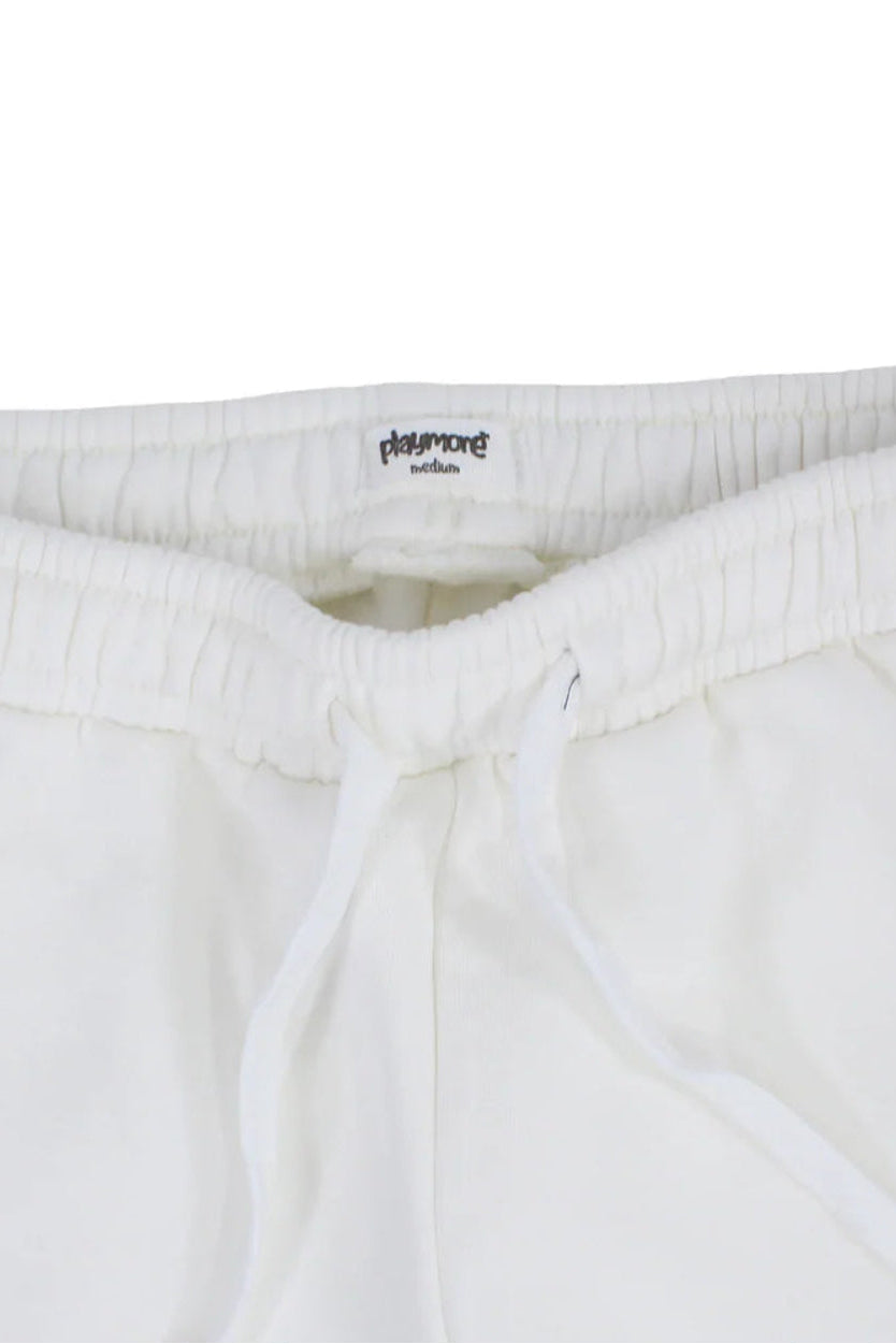 teens cotton sweatpants - offwhite & navy
