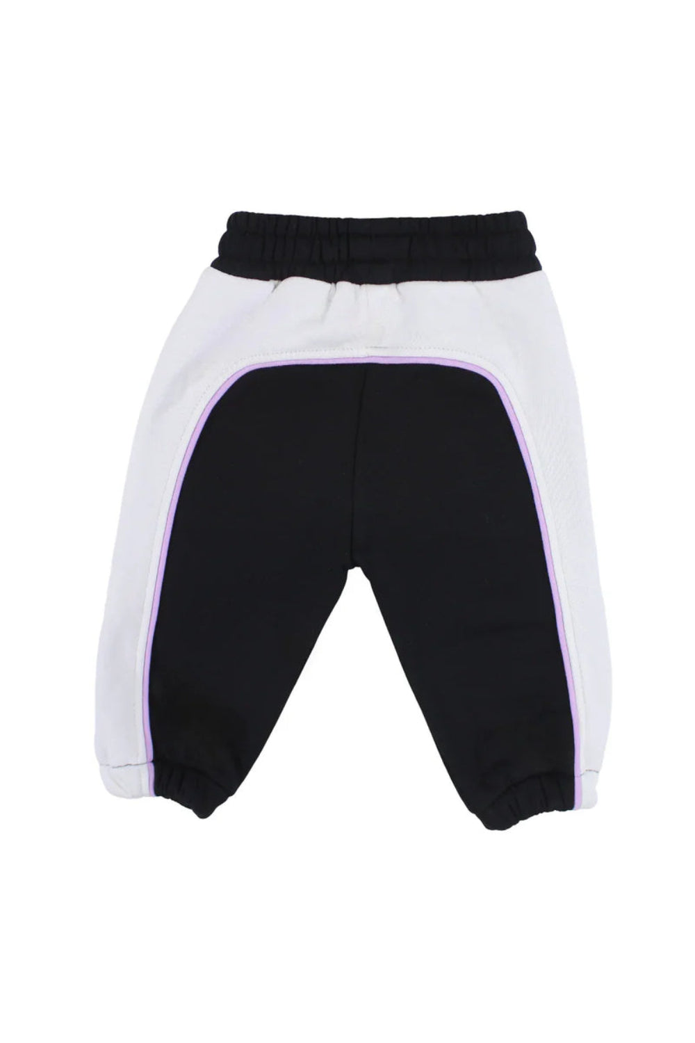 unisex cotton sweatpants - offwhite & black