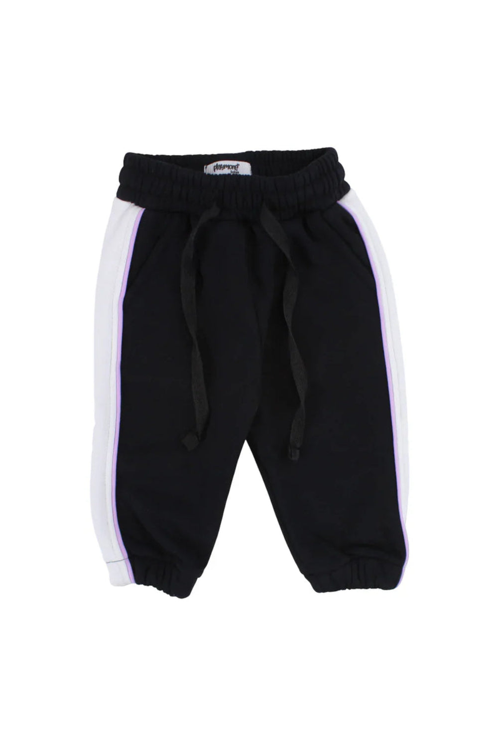 unisex cotton sweatpants - offwhite & black