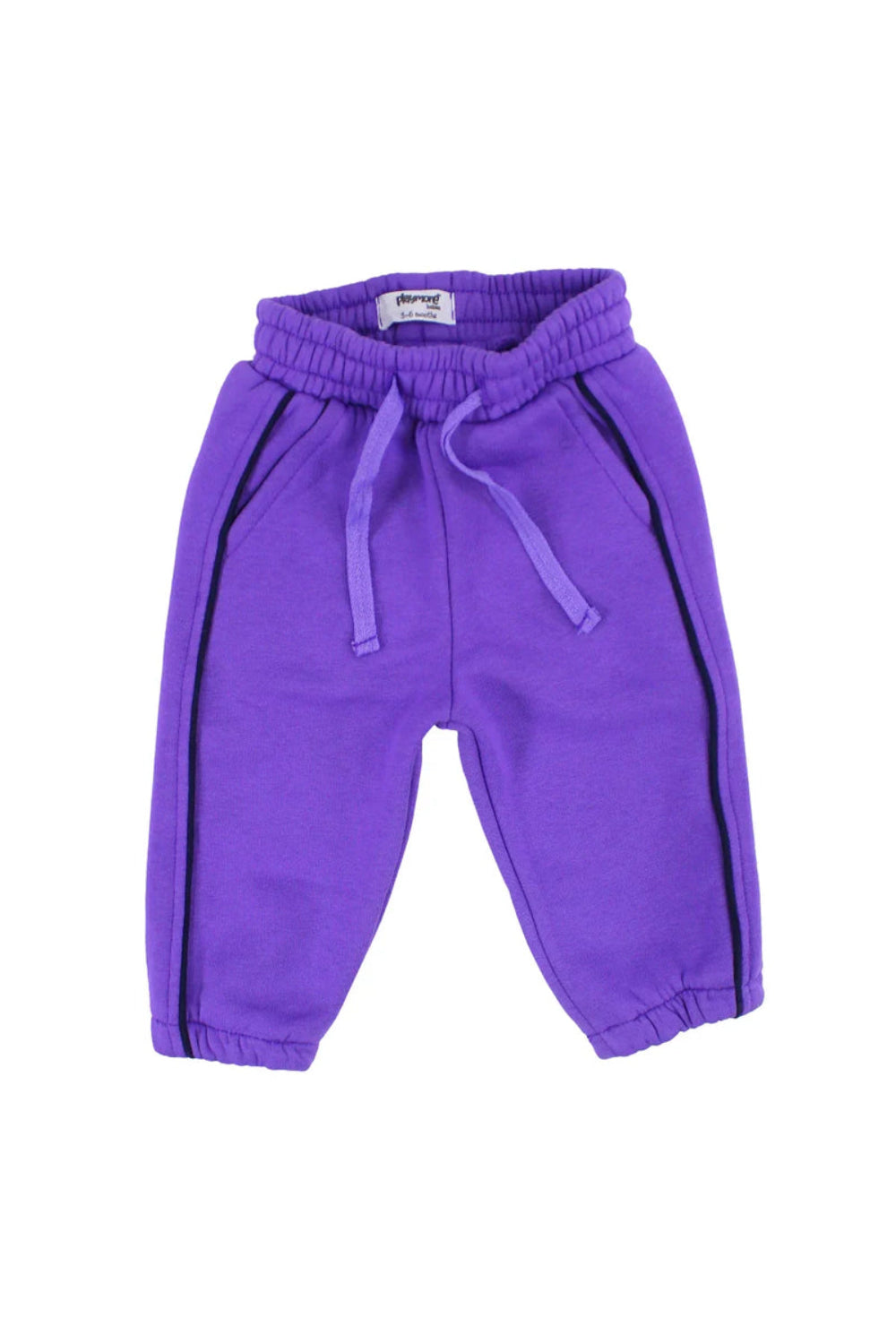 unisex baby cotton sweatpants - purple