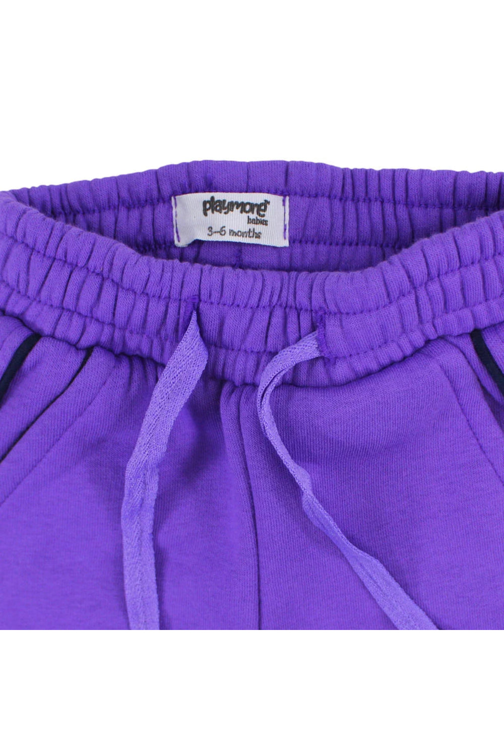 unisex baby cotton sweatpants - purple