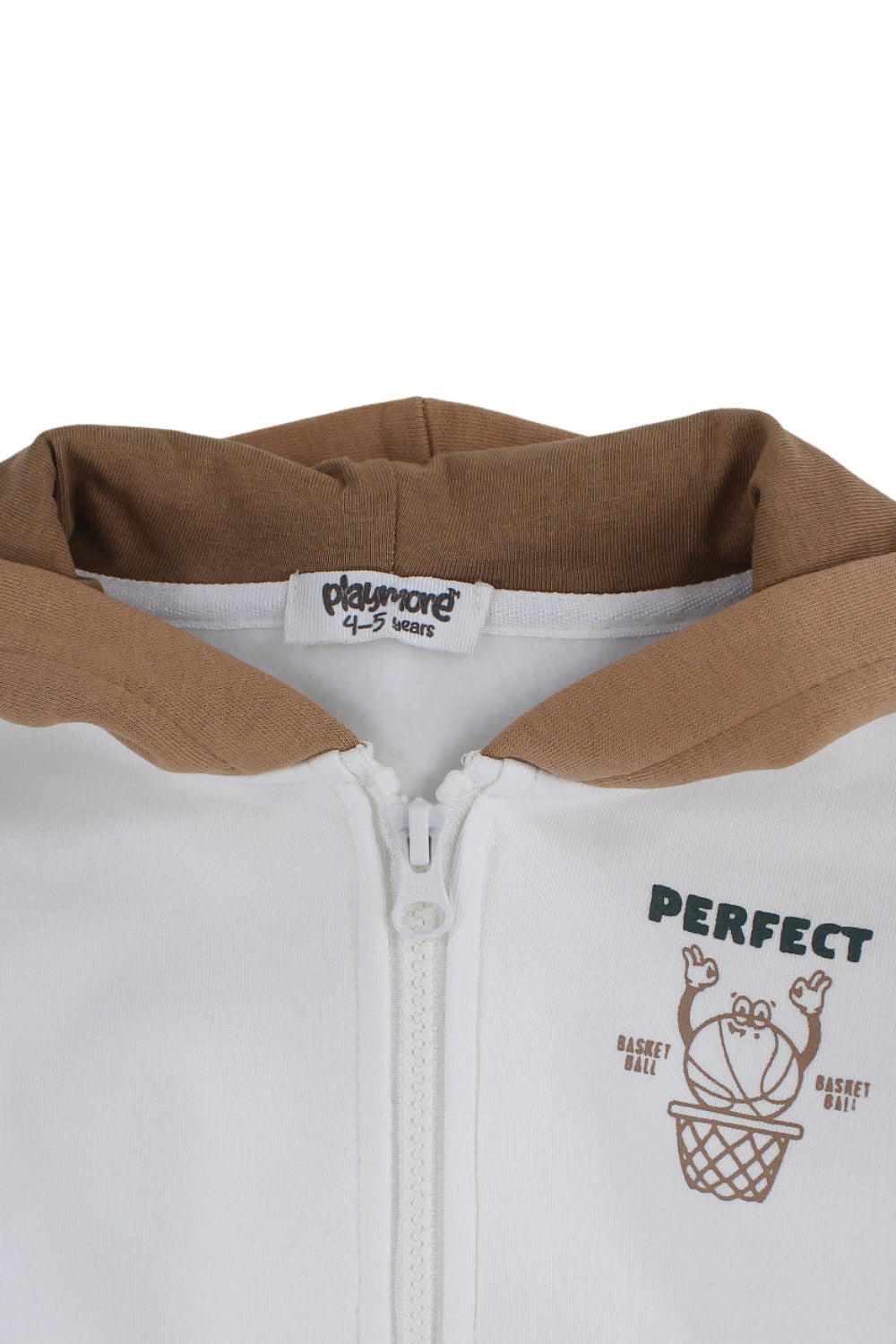 unisex cotton hoodie – offwhite "prefect" design