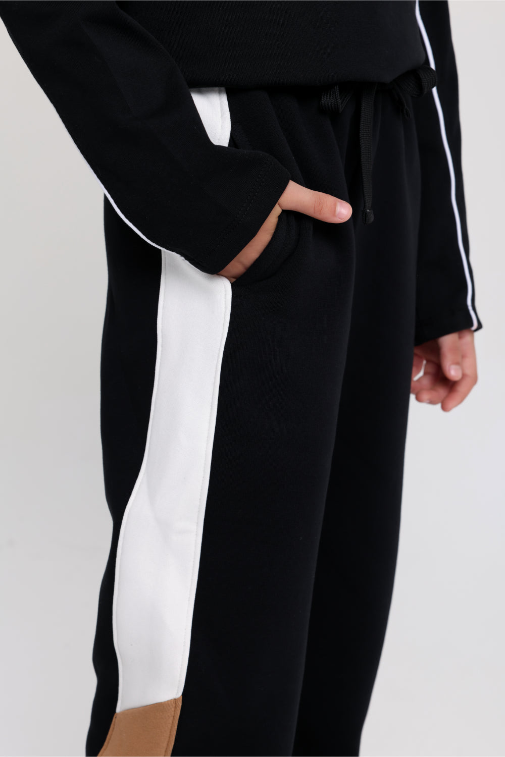 unisex cotton sweatpants - black