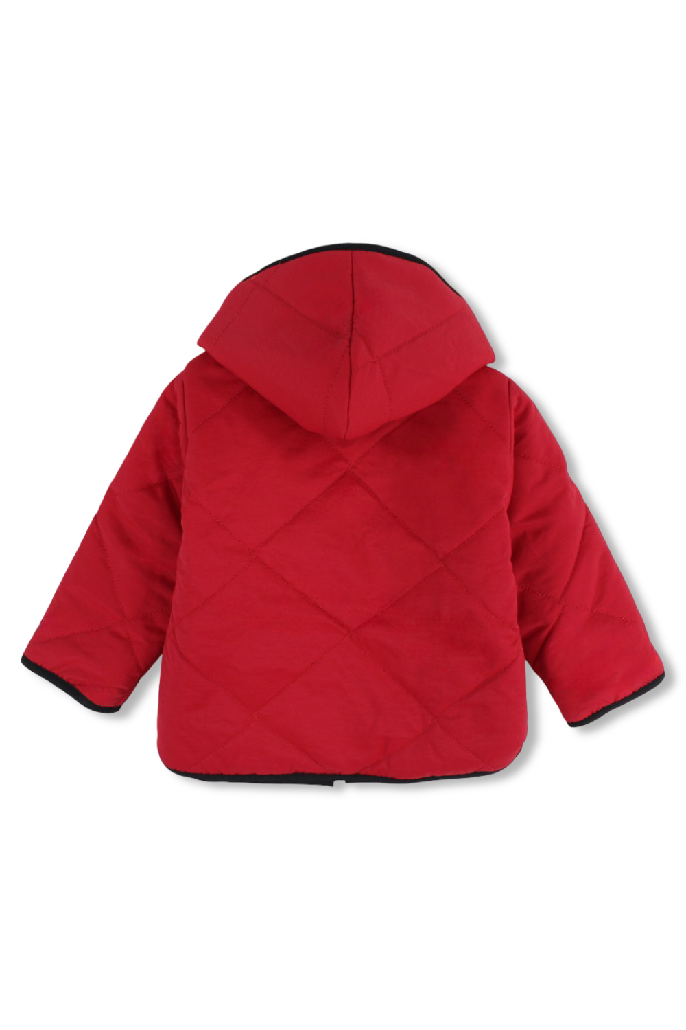boys waterproof reversible jacket – red & babyblue