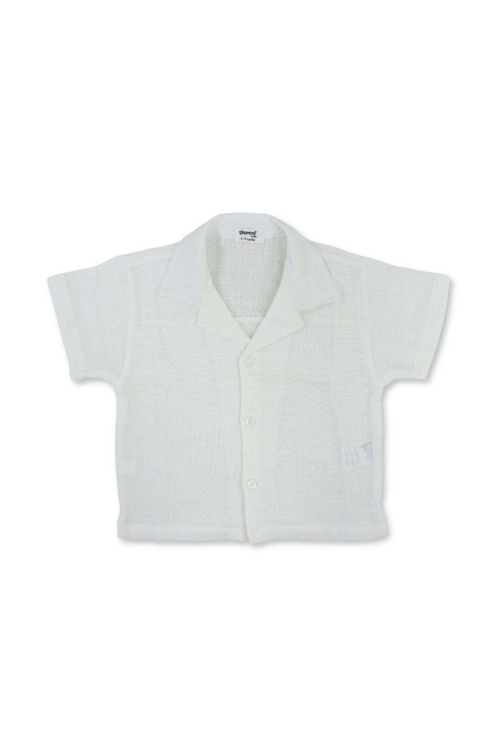 baby boys linen shirt – white
