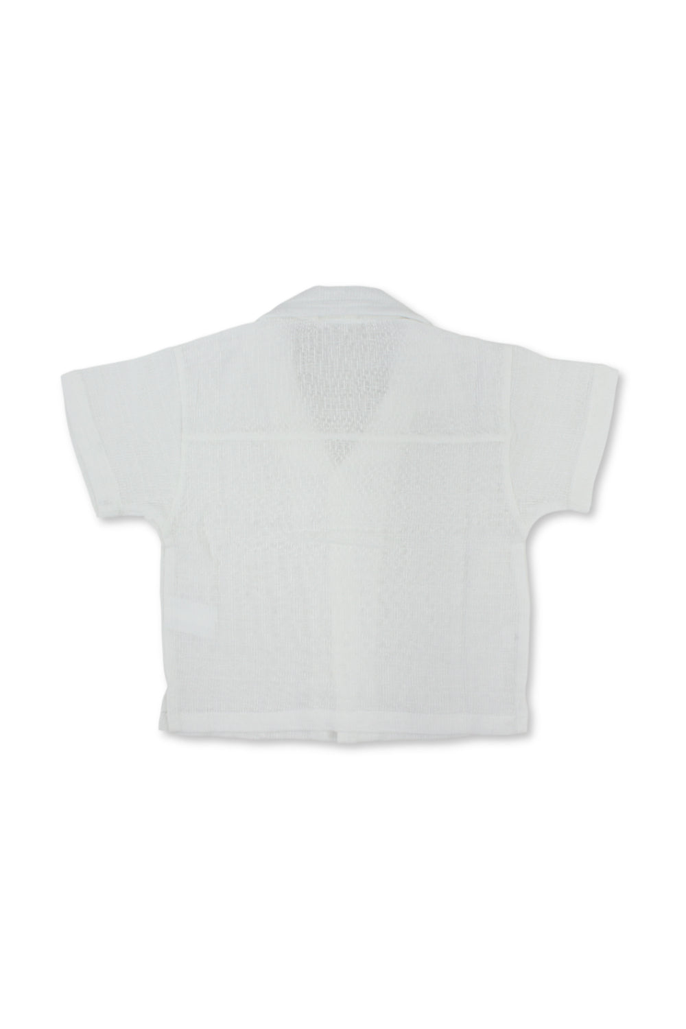 baby boys linen shirt – white