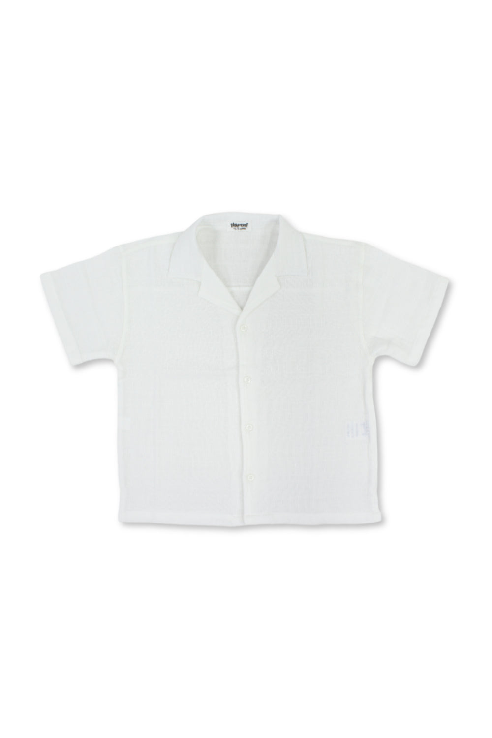 boys linen shirt – white