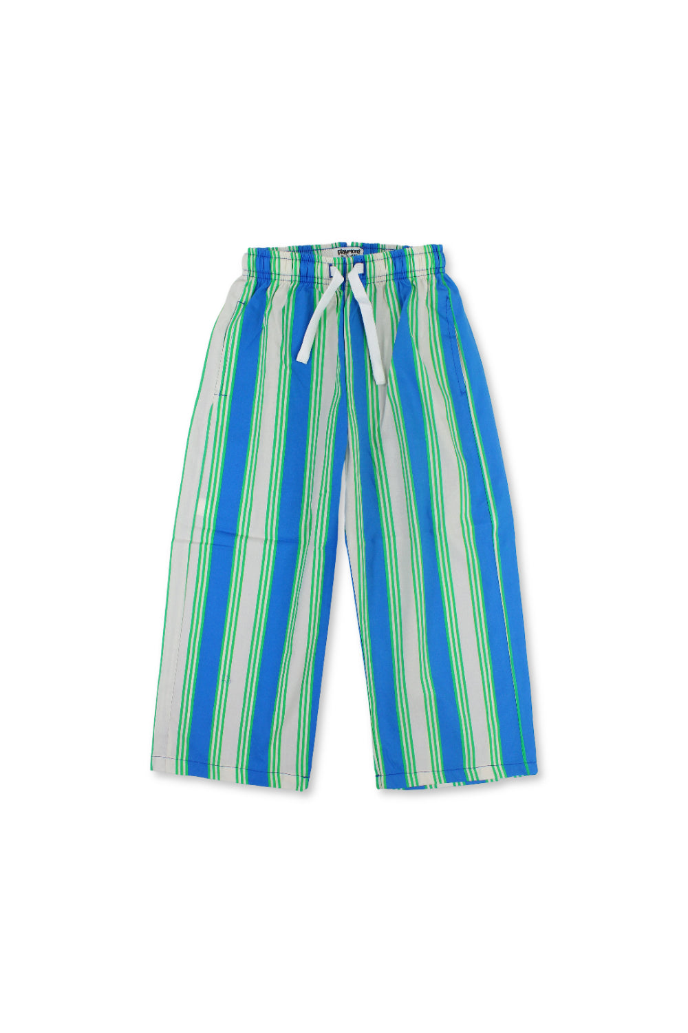 unisex cotton pants – blue & offwhite