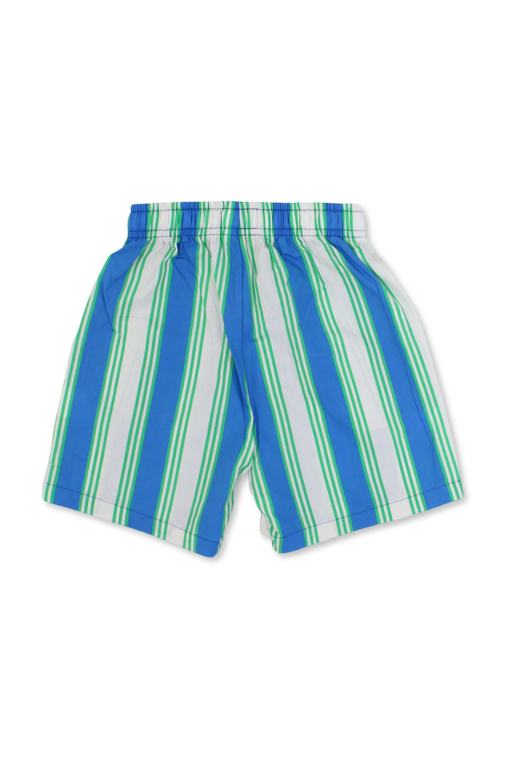 boys cotton shorts – blue & offwhite