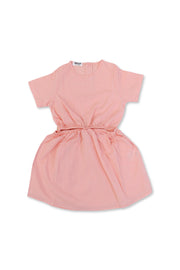 girls dress cotton dress – salmon