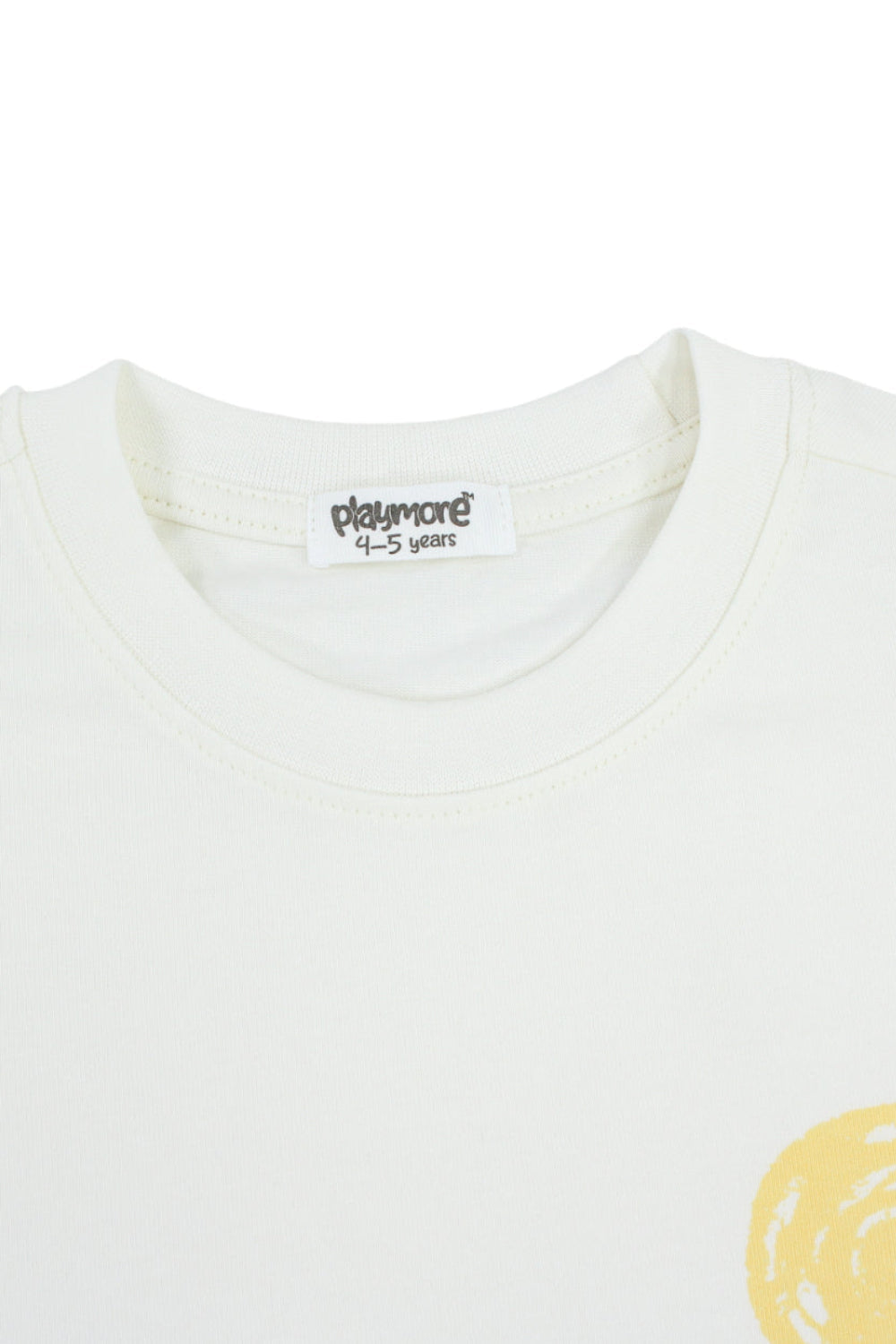 unisex cotton t-shirt – offwhite with "summer crew" print