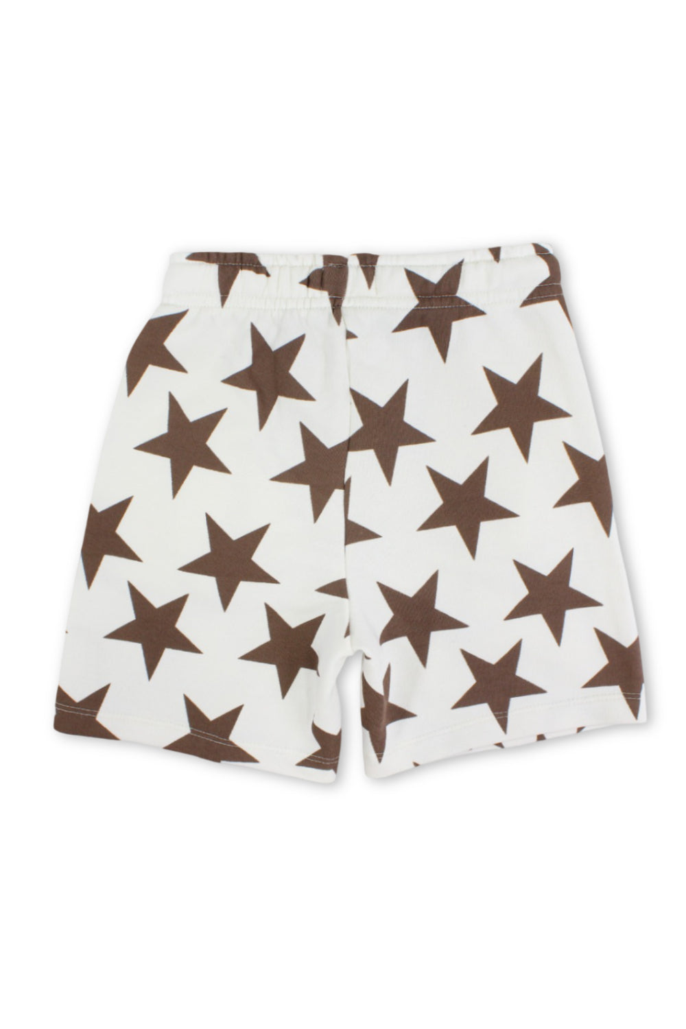 boys cotton shorts – off-white with stars print