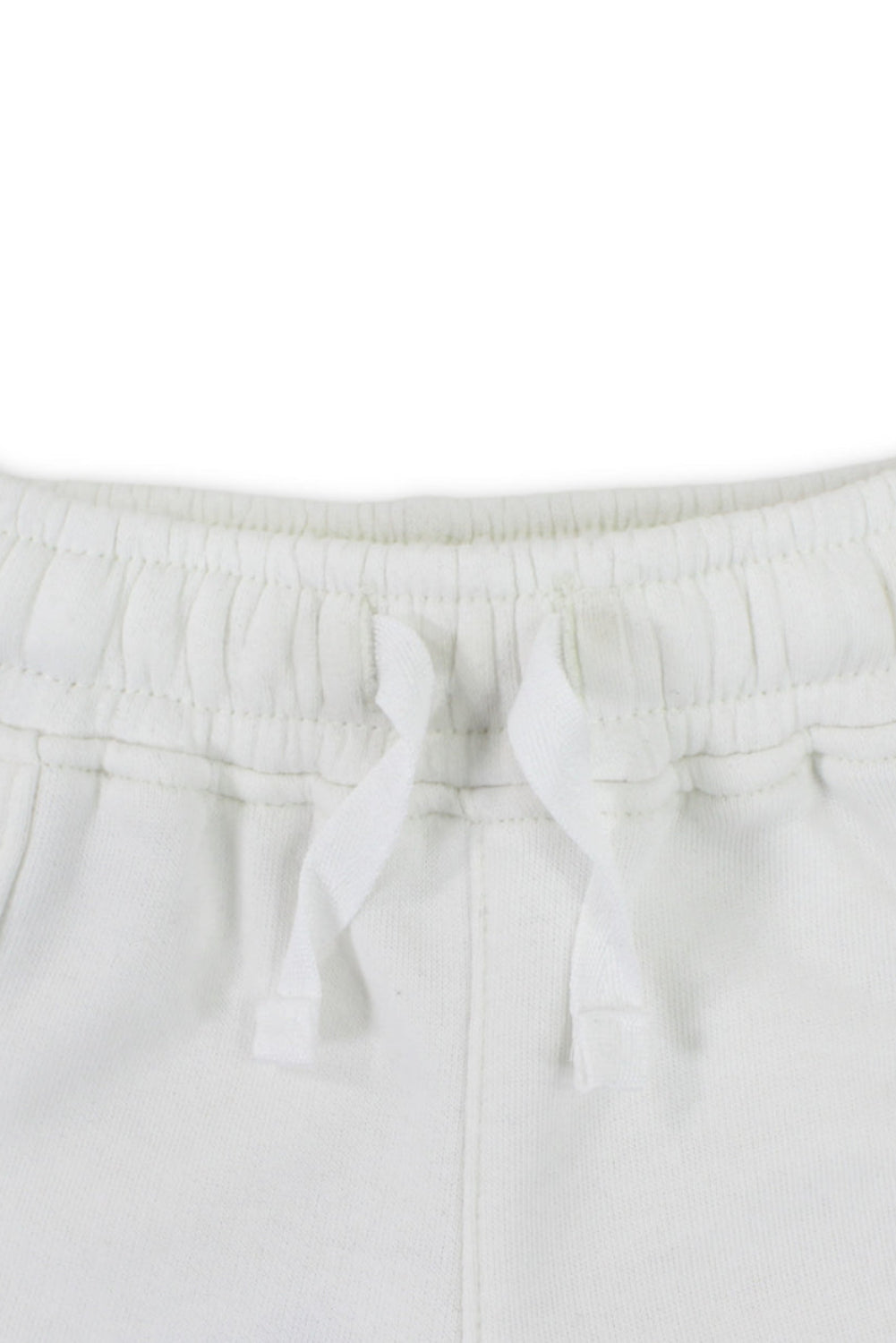 unisex baby cotton short – off-white with "summer crew" print