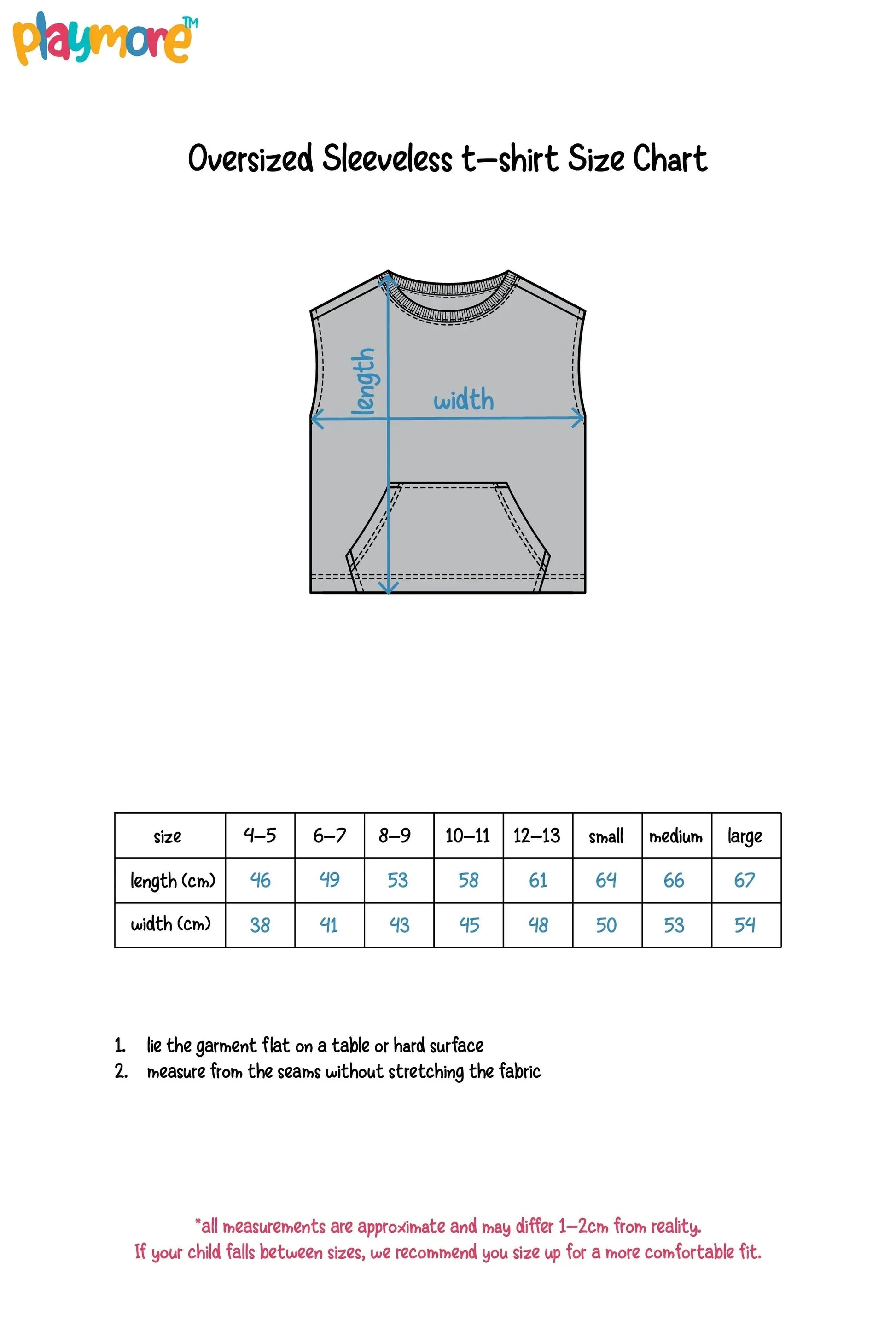 unisex kids cotton sleeveless t-shirt – black "don’t think just play" - playmore