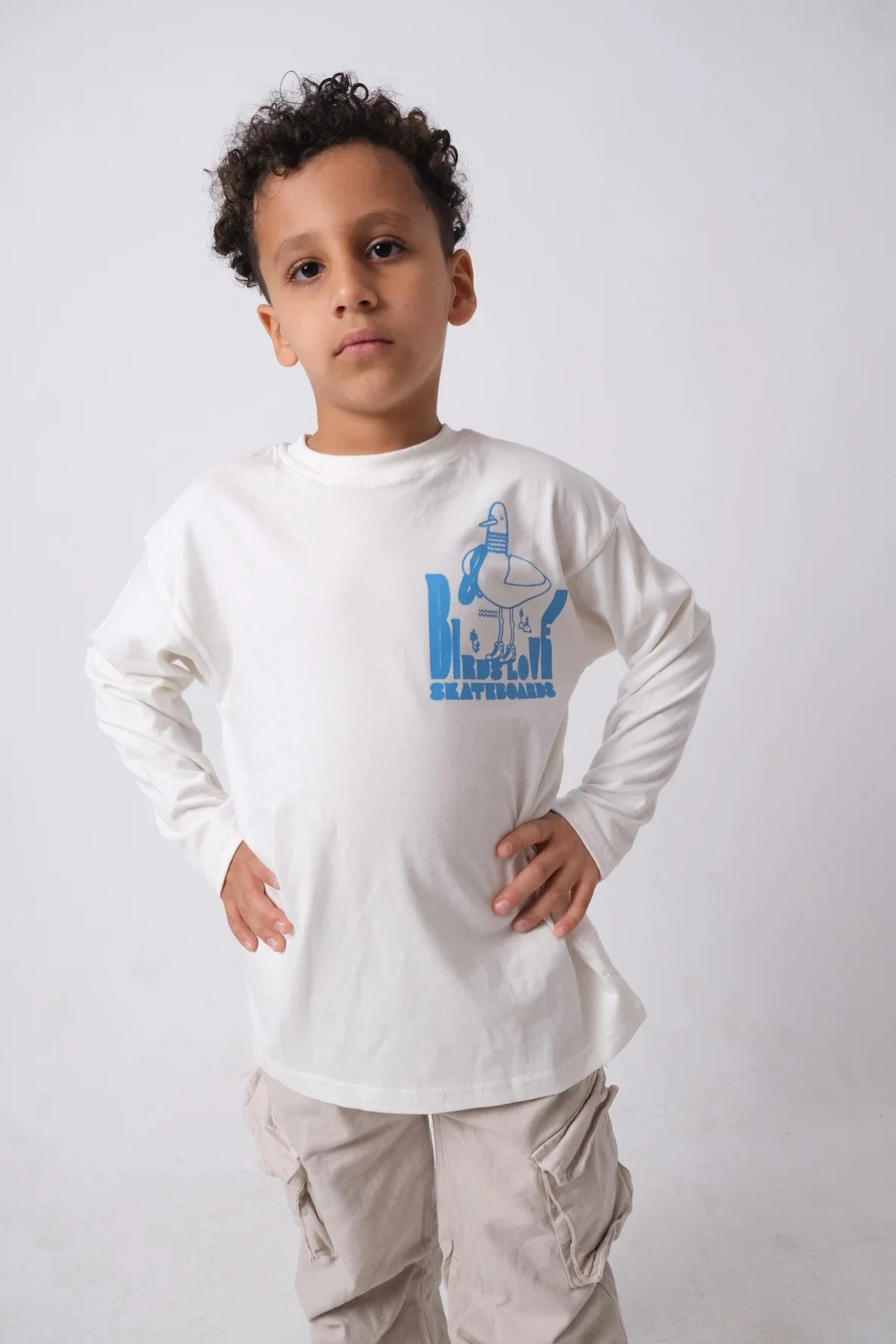 skating bird long-sleeved t-shirt - playmore