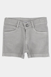 grey gabardine shorts - playmore