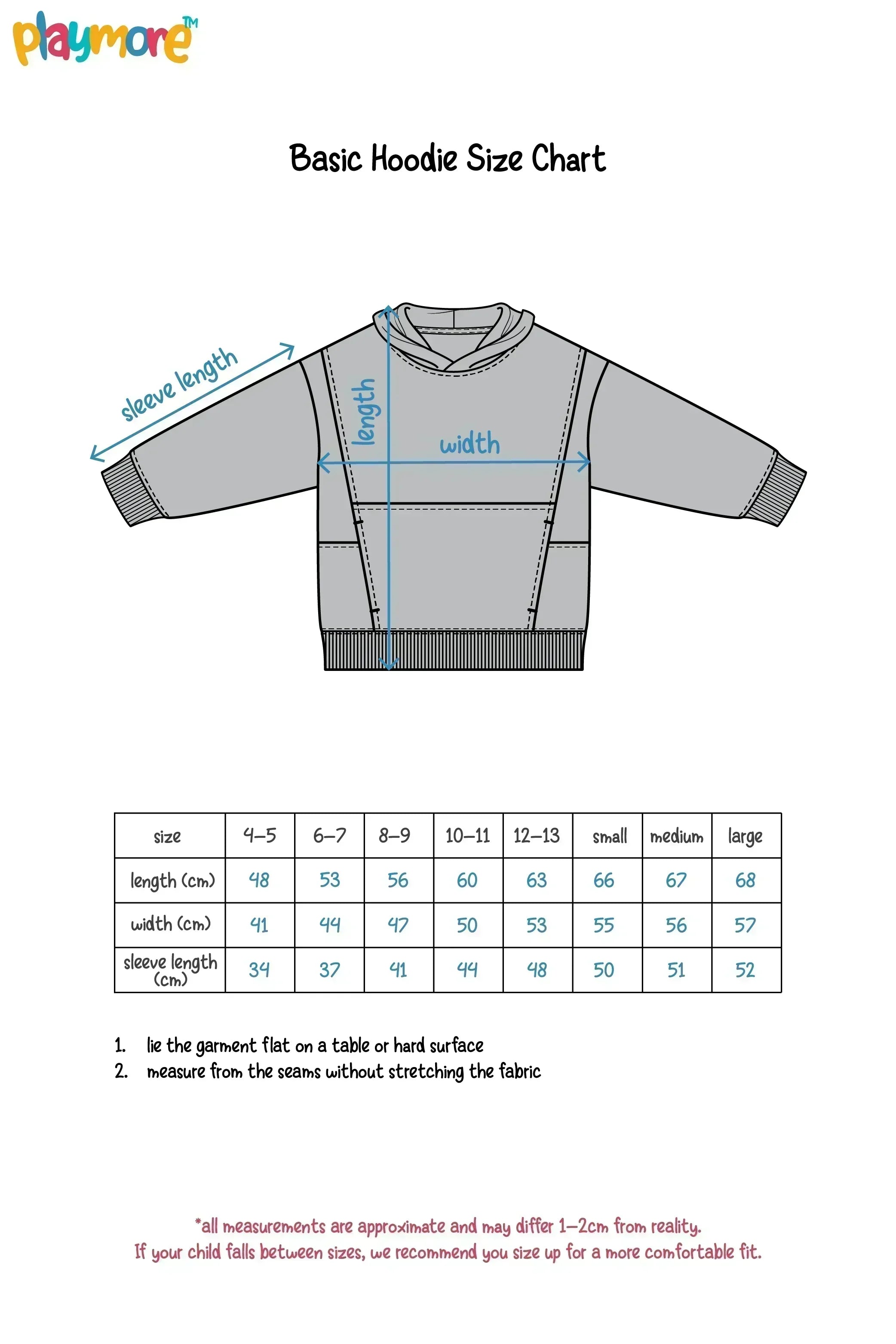 unisex back quilted youth hoodie - playmore