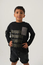 black jean shorts - playmore