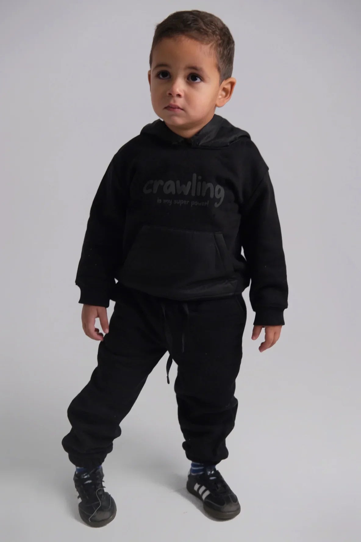 unisex black 2-piece outfit set - playmore