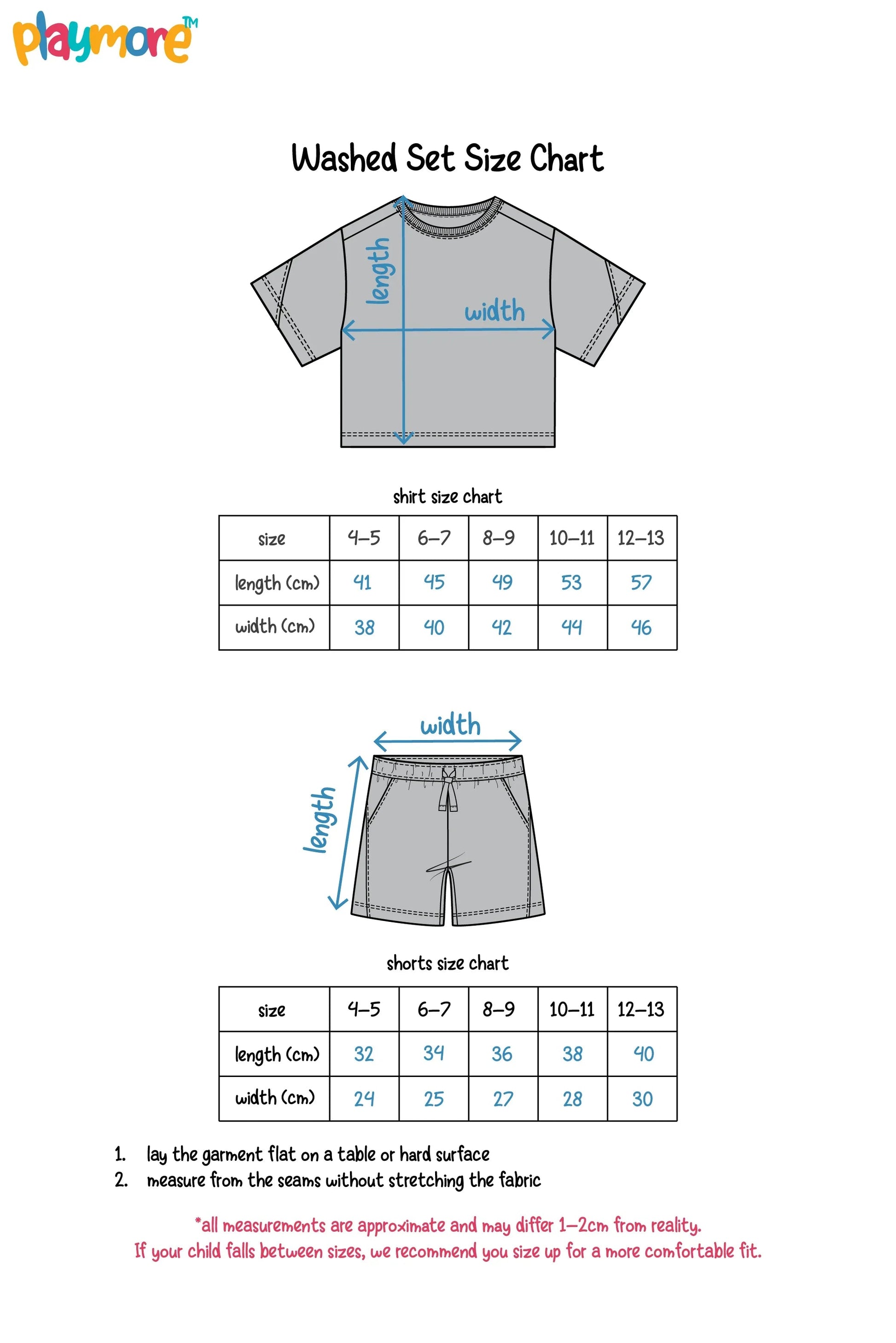 unisex "go play more" outfit set – baby blue - playmore