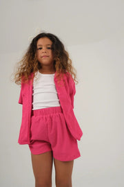 crinkled fuchsia outfit set - playmore