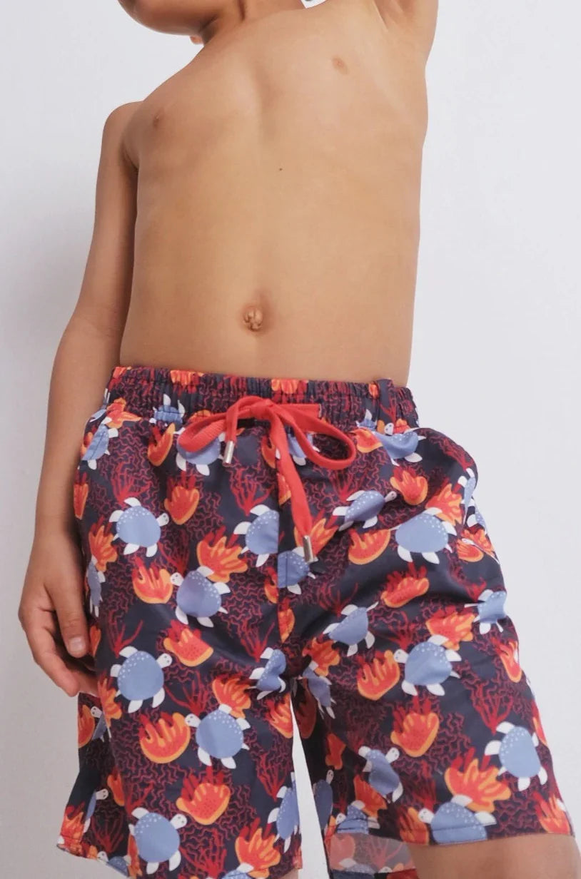 navy water turtles swimsuit - playmore