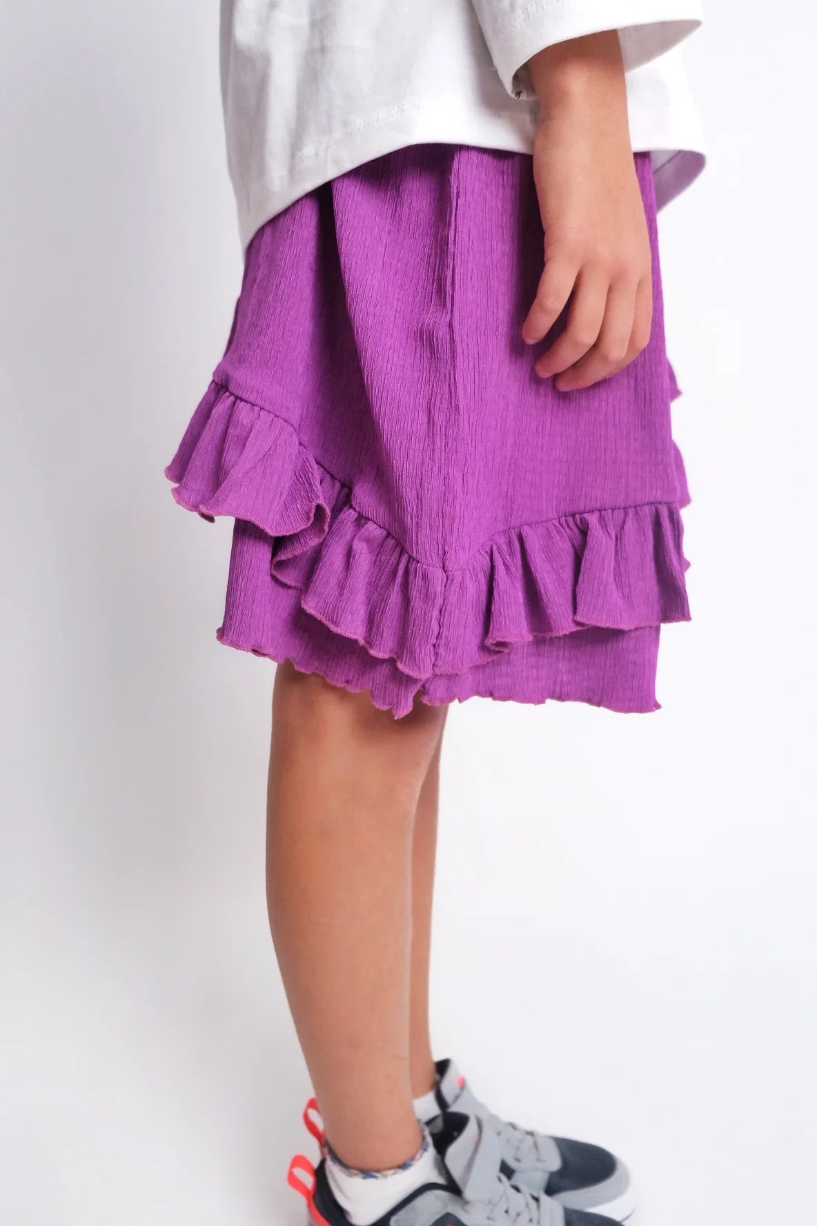purple ruffled skirt - playmore