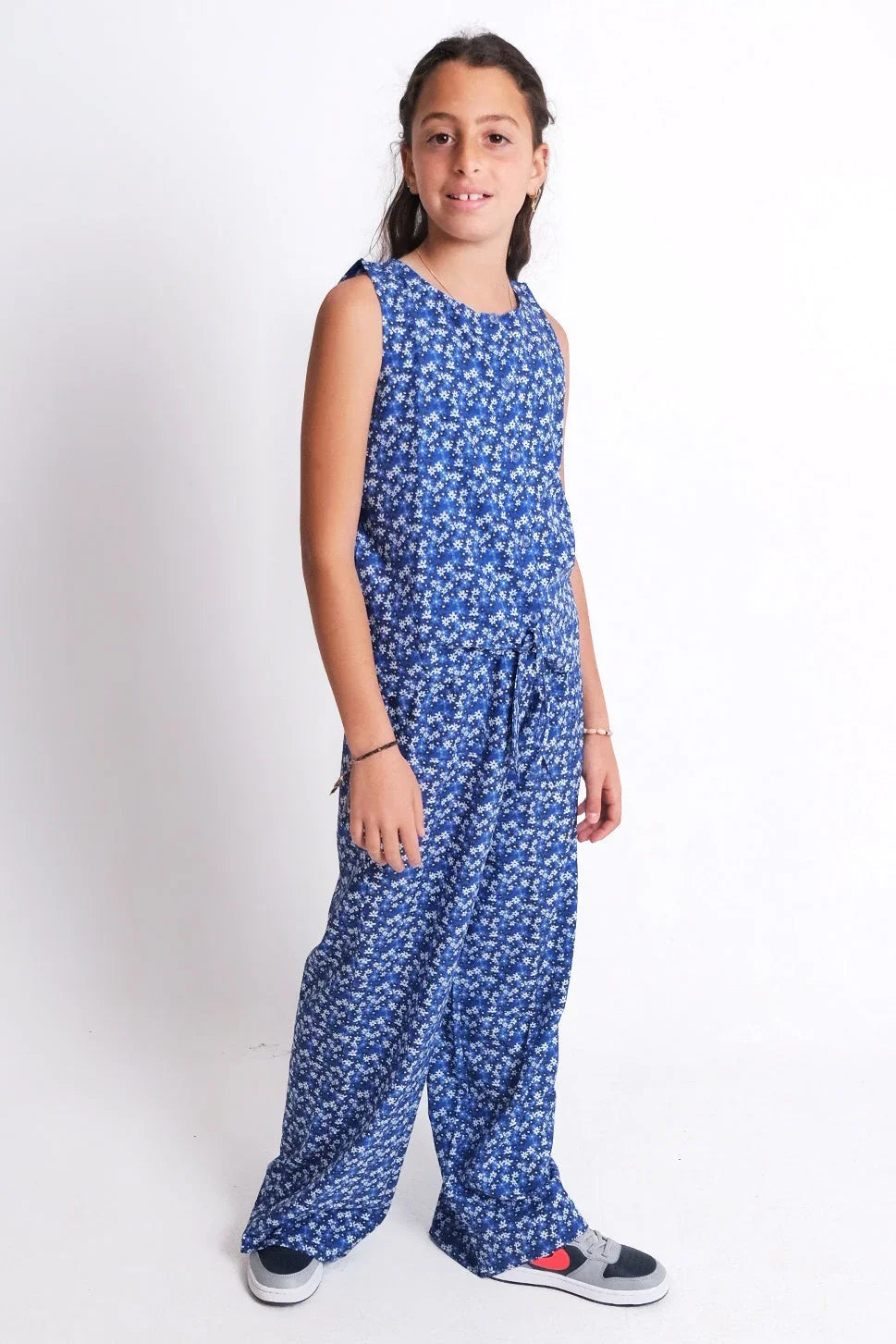 printed wide leg pants - playmore