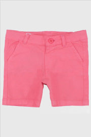 coral gabardine shorts - playmore