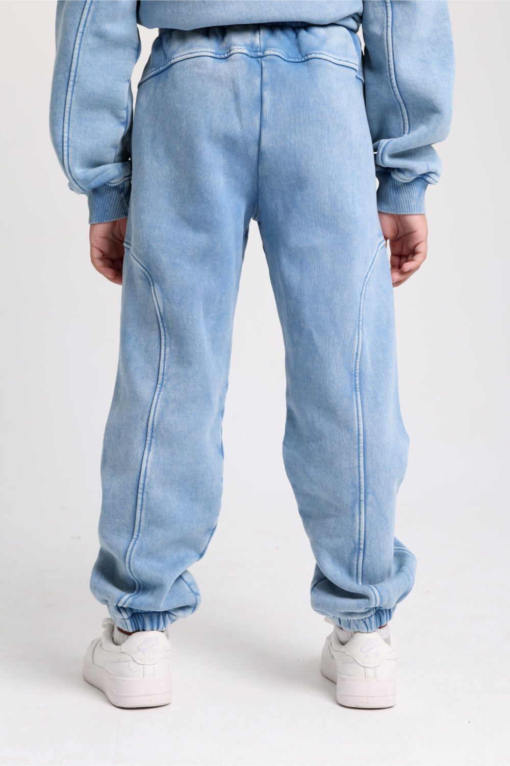 teens cotton sweat pants – baby blue